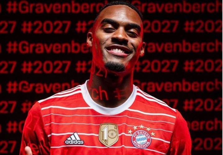 Ryan Gravenberch has signed a five-year deal at Bayern Munich