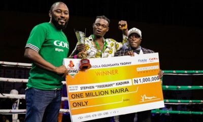 Stephen 'Freeman' Kadima emerged the best boxer at the 25th edition of the GOtv Boxing Night