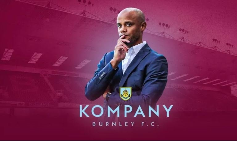 Vincent Kompany has been appointed as manager of Burnley