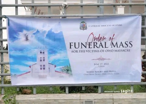 Owo church victims funeral