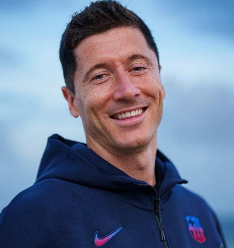 Football star Robert Lewandowski has completed his move from Bayern Munich to Barcelona