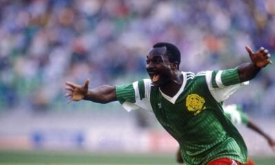 Roger Milla scored 43 times for the Indomitable Lions of Cameroon