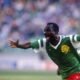 Roger Milla scored 43 times for the Indomitable Lions of Cameroon