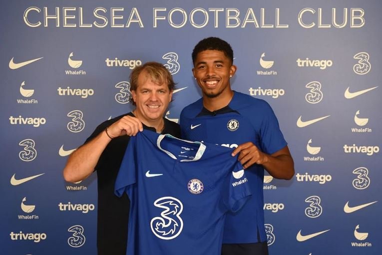 Chelsea owner, Todd Boehly unveils Wesley Fofana as the latest Blues signing