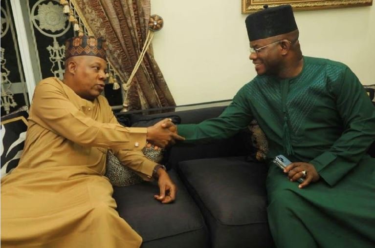 Kashim Shettima visits Governor Yahaya Bello of Kogi state at his Abuja residence