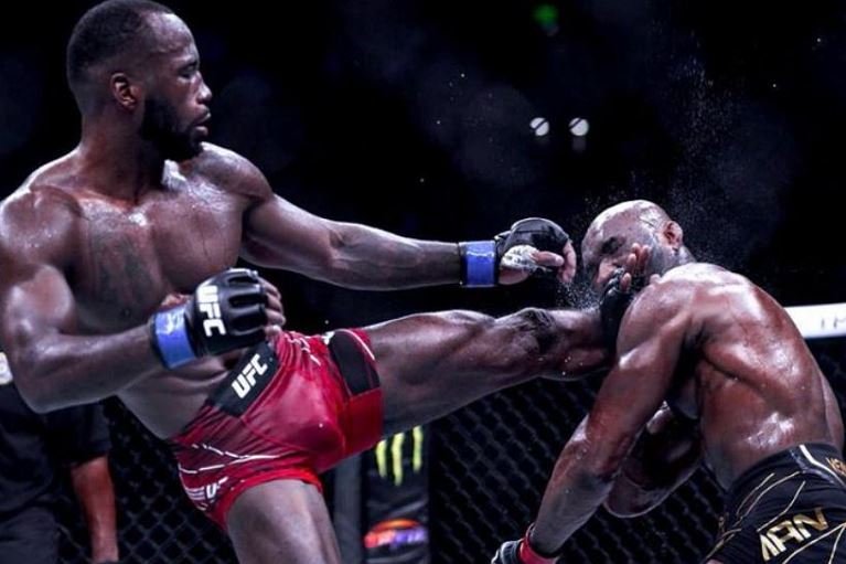 Leon Edwards knocks Kamaru Usman out to win the belt in the final round of #UFC278