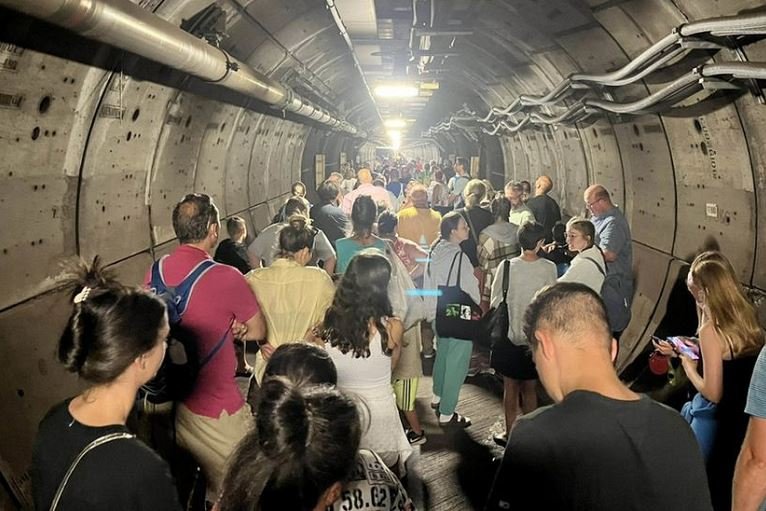Eurotunnel One passenger said several people were freaking out about being down in the service tunnel 11