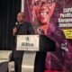 Peter Obi speaking at a townhall meeting in Toronto, Canada