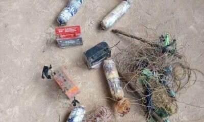 Rocket launcher recovered from IPOB ESN fighters by Nigerian troops