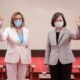 US House of Representatives Speaker Nancy Pelosi attends a meeting with Taiwan President Tsai Ing-wen at the presidential office in Taipei, Taiwan August 3, 2022. Taiwan Presidential Office