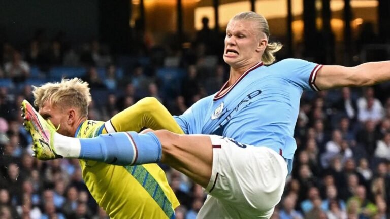 Erling Haaland put Man City ahead after 12 minutes