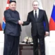 Russia's Vladimir Putin and North Korea's Kim Jong-un last met in 2019