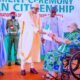 President Muhammadu Buhari confers American citizenship, Mrs. Kathryn Teresa Barrera with Nigerian citizenship