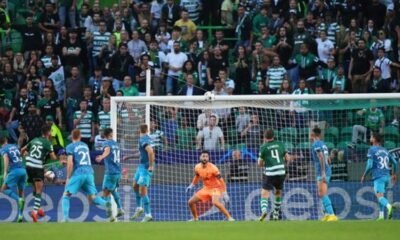 Sporting Lisbon scored twice from their six shots on target
