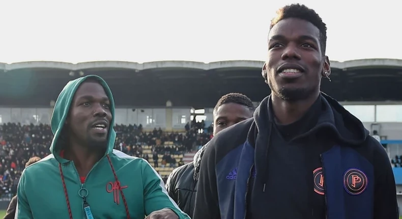 Mathias Pogba (left) pictured with Paul Pogba