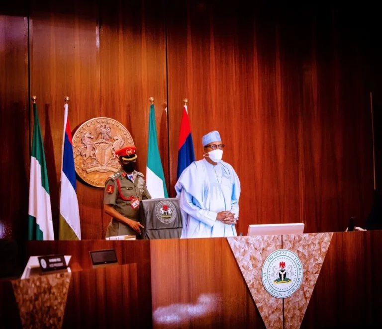 President Buhari presides