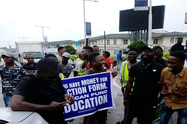 Students protest ASUU strike