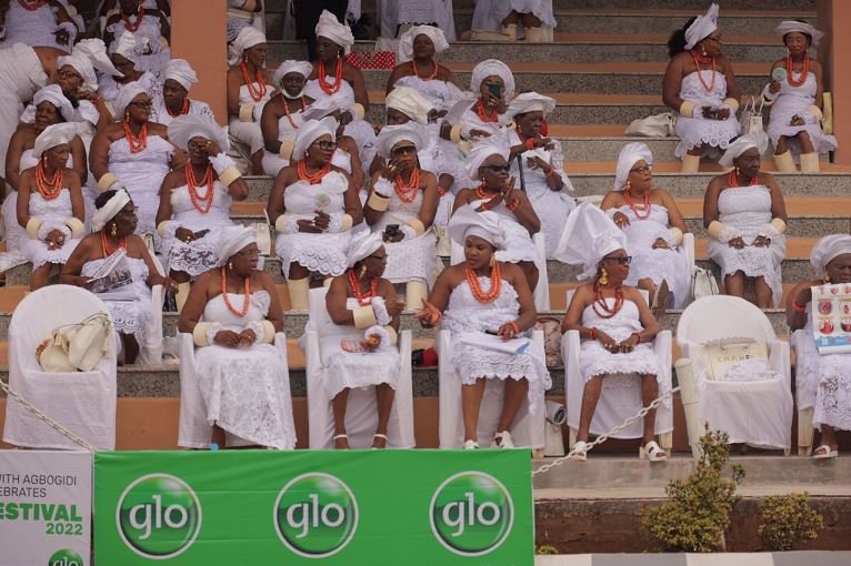 Cross section of participants at the Ofala festival in Onitsha, Anambra state