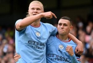 Manchester City striker Erling Haaland has scored 16 Premier League goals so far this season