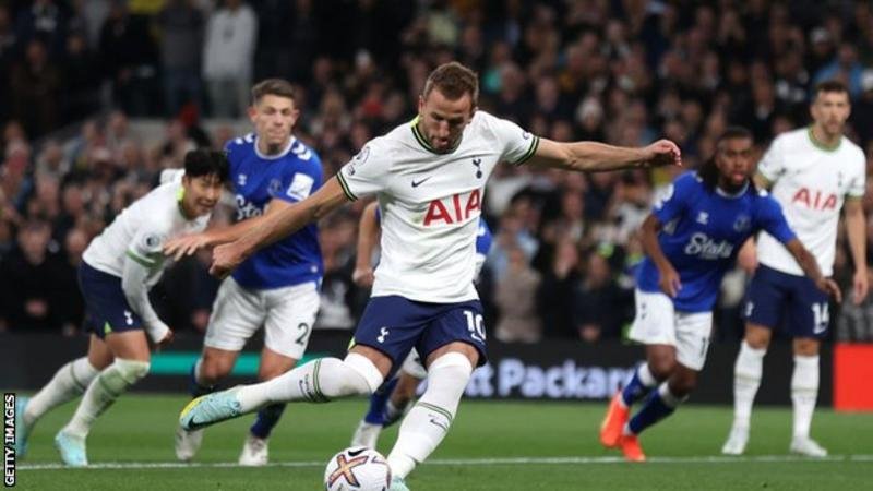 Harry Kane has found the net in five successive Premier League games for the first time in his career
