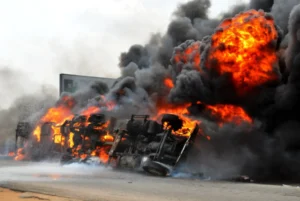 Abuja: Tanker explosion on Otedola Bridge kills two, burns 15 vehicles