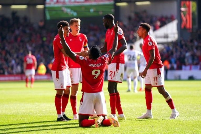 Nottingham Forest Taiwo Awoniyi scored against his former club. He was sent out on loan seven times in six seasons and never played a single minute for Liverpool