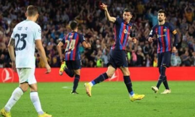 Lewandowski scores late for Barcelona to draw Inter Milan