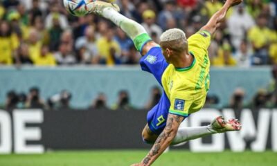 Richarlison scored a superb overhead goal to cement Brazil's win against Serbia