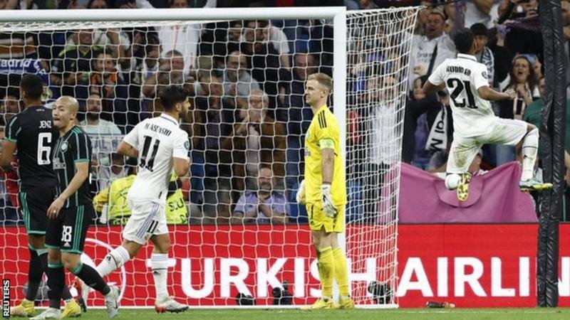 Rodrygo's penalty had Real Madrid two goals up after 21 minutes