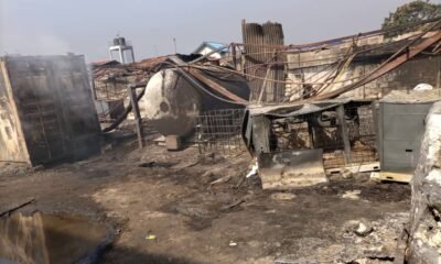 Jos NTA motor park gutted fire