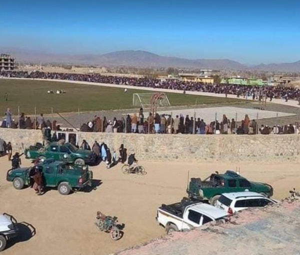 Taliban flogs 12 people at a football stadium as punishment