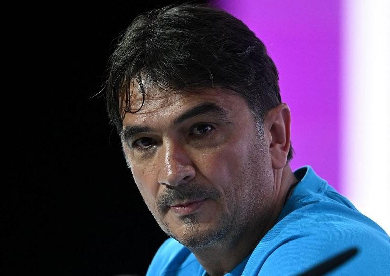 Croatia coach Zlatko Dalic during the press conference