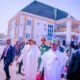 President Muhammadu Buhari accompanied by Governor Yahaya Bello as he commissions projects in Kogi state