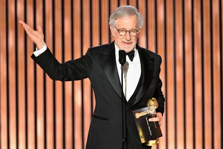 Best Director, Steven Spielberg, The Fabelmans onstage at the 80th Annual Golden Globe Awards in Beverly Hills, California, US/ REUTERS