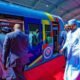 Buhari takes a ride in Lagos blue rail line