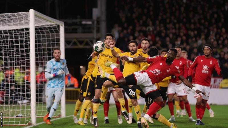 Former Wolves defender Willy Boly had given Nottingham Forest a first-half lead