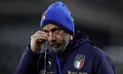 Gianluca Vialli was assistant coach with the Italian national team