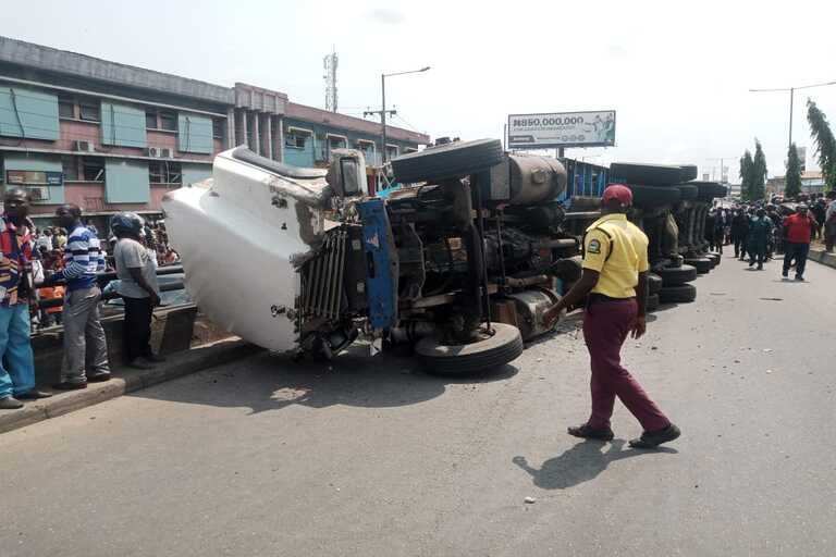 Truck crushes man to death moments after he returns from US - Lagos