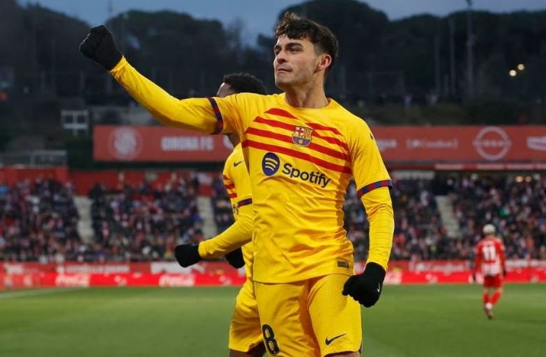 Pedri scores on his 100th appearance for Barcelona against Girona