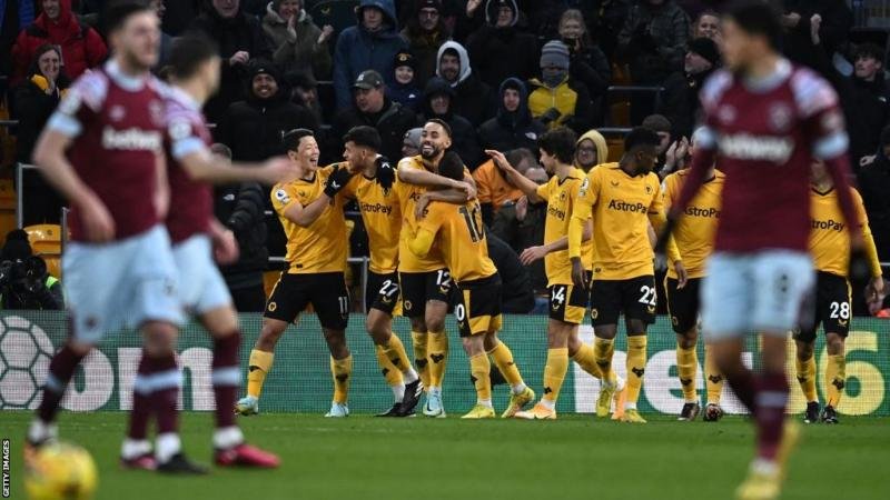 Wolves' win was only their fourth in the Premier League this season