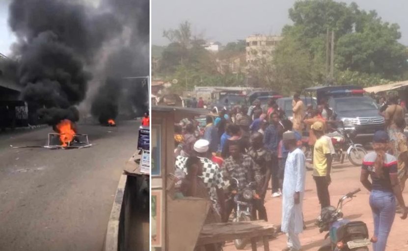 Naira Scarcity: Warri, Ogun youths attack First bank, burn Access bank in protest