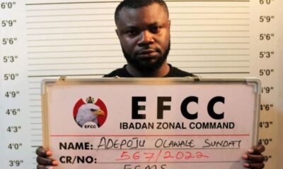 Adepoju Olawale Sunday arraigned by the EFCC for fraud