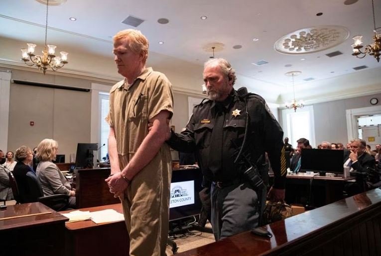 Alex Murdaugh is sentenced to two consecutive life sentences for the murder of his wife and son by Judge Clifton Newman at the Colleton County Courthouse in Walterboro, South Carolina