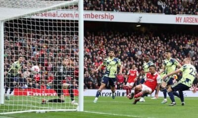 Gabriel Jesus scored twice as Arsenal beat Leeds United 4-1 at the Emirates Stadium