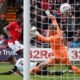 Wrexham's Jacob Mendy scores their second goal in a five-goal thriller against Notts County