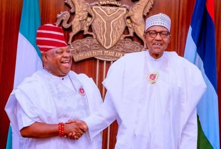 Governor Ademola Adeleke and President Muhammadu Buhari