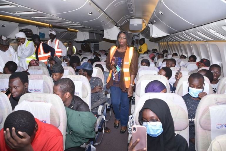 Nigerians arrive Abuja from war torn Sudan on Tuesday night