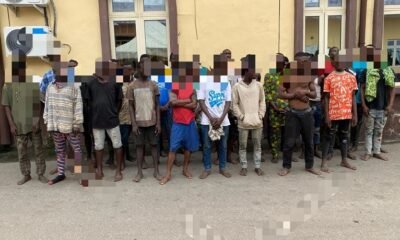 31 miscreants arrested by Lagos Taskforce on Friday morning