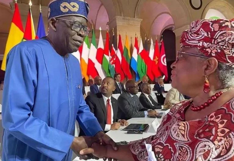 President Bola Tinubu and the director-general of the World Trade Organisation, Ngozi Okonjo-Iweala