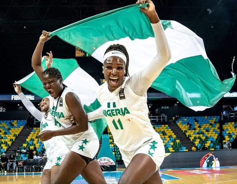 FIBA Women Afrobasket Championship, flying the Nigerian flag